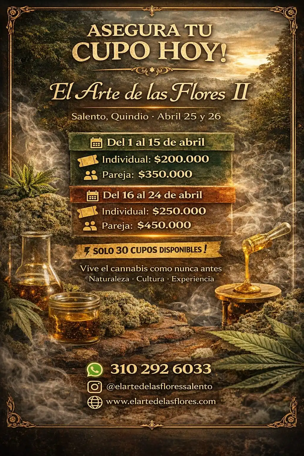 El Arte de las Flores II — Entradas